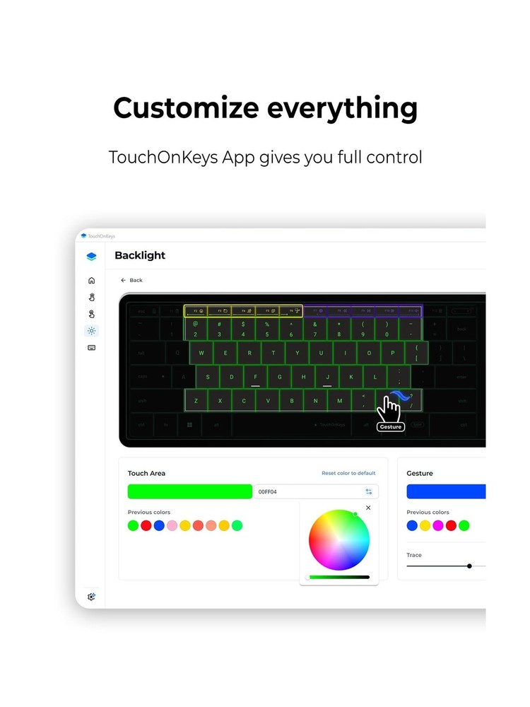 CLVX 1 Wireless Touchpad Keyboard – Bluetooth & USB-C – Low Profile,