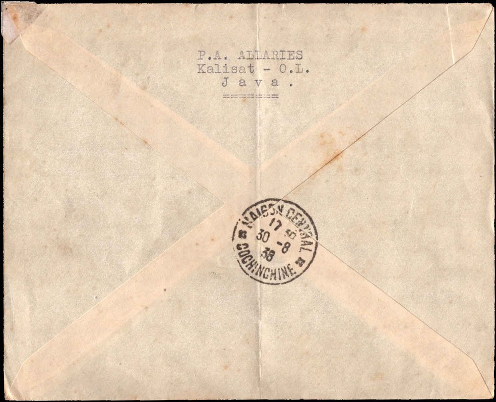 Netherlands Indies 1938 KNILM Opening Flight Java–Indochina