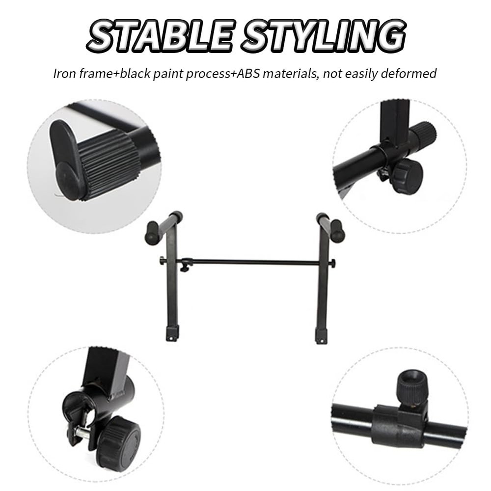 Gaderth Universal Second Tier for Keyboard Stand, Adjustable Width Keyboard S...