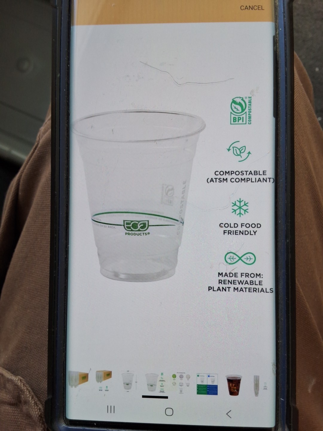 Eco-Products EPCC12GS 12 oz. GreenStripe Cold Cups - Clear (1000/Carton) New