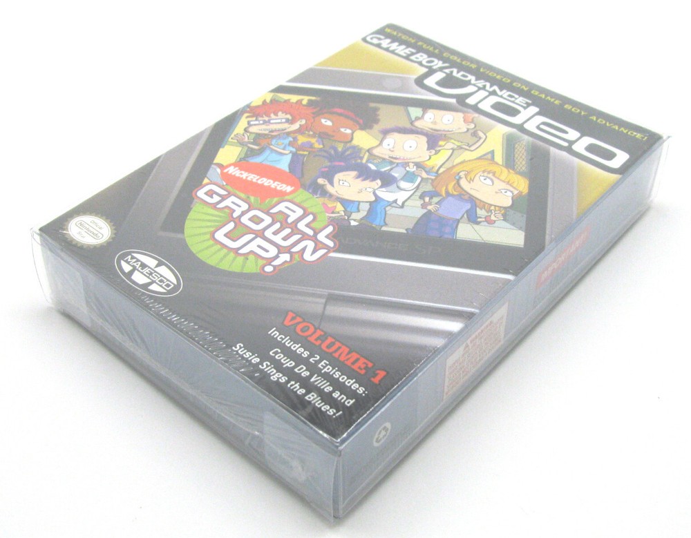 10x GAME BOY ADVANCE VIDEO GAME BOX - CLEAR PLASTIC BOX PROTECTOR SLEEVE