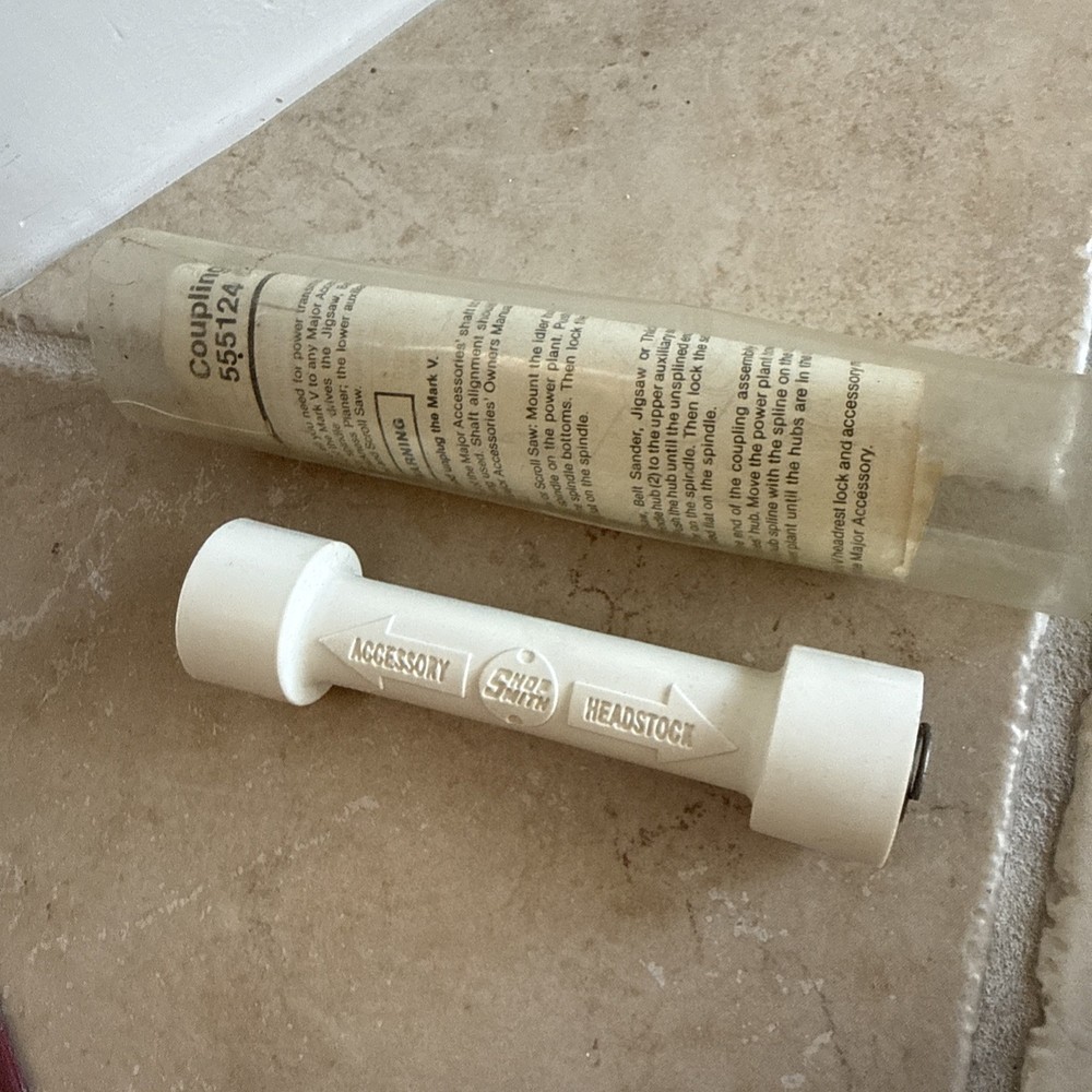 Shopsmith Mark V Power Coupler, With Spring And Plastic Case/pamphlet 555124