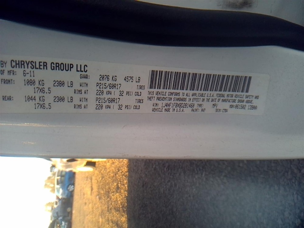 Used Steering Column fits: 2011 Jeep Compass Floor Shift AT Grade A