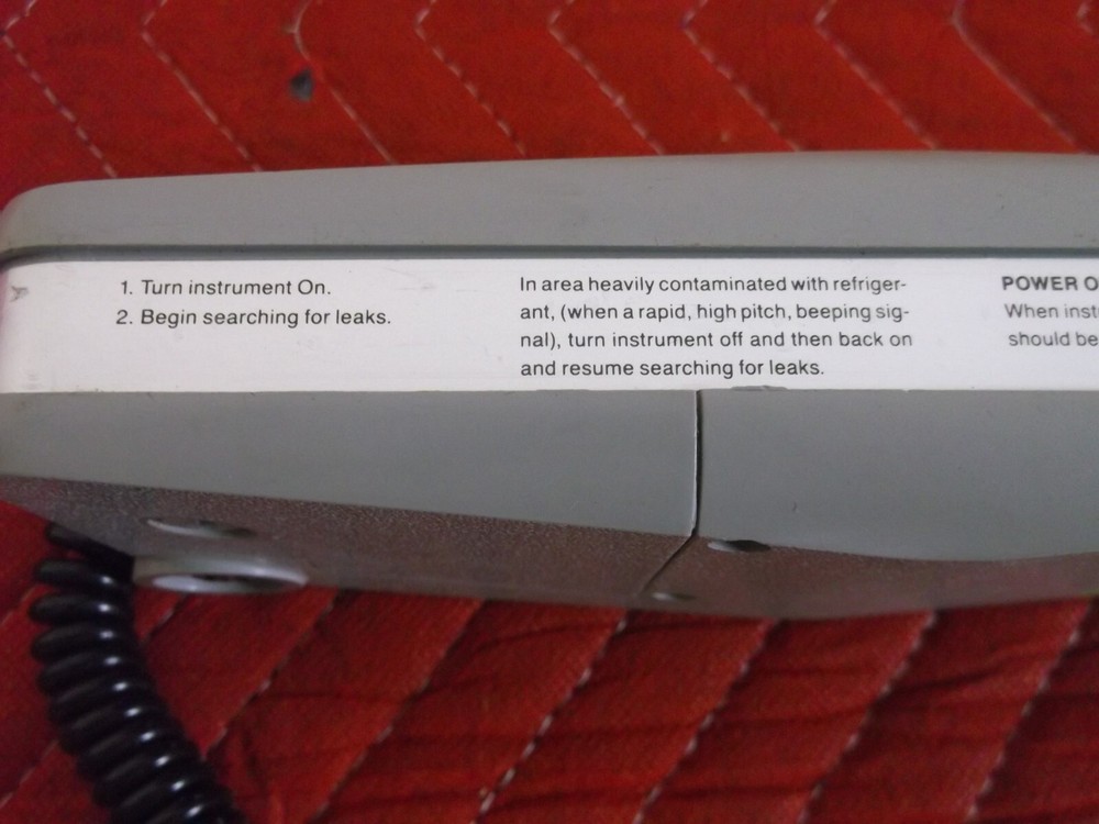 SNAP ON ACT-5500 REFRIGERANT LEAK DETECTOR WORKING