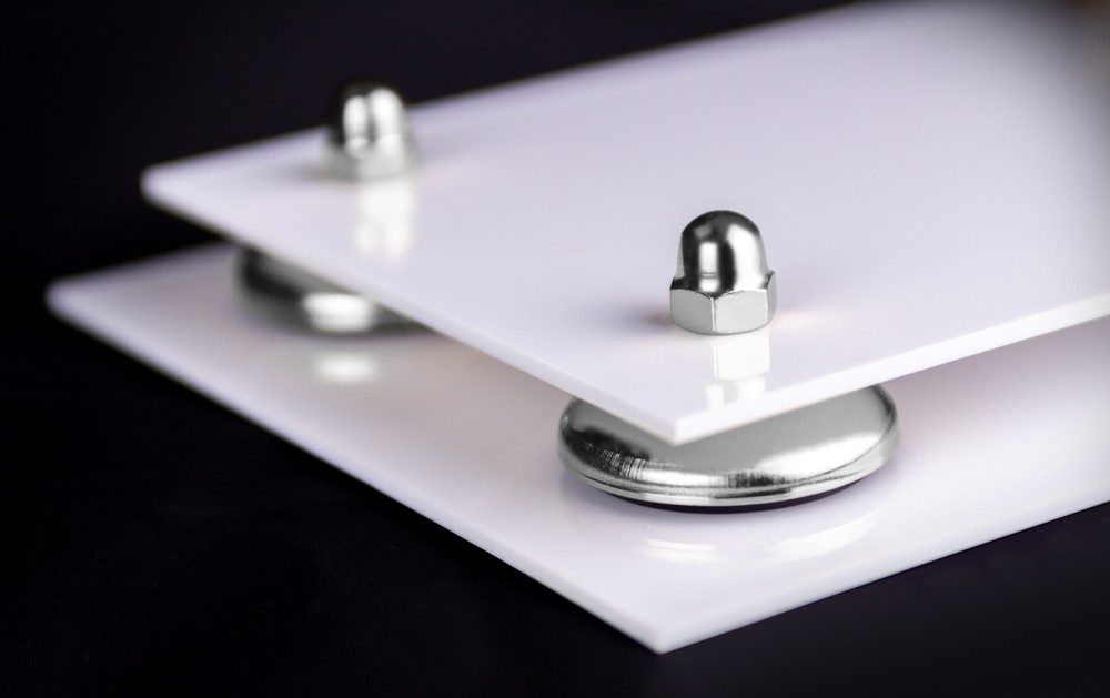 Versatile Clear Display Case-Rectangle Box w/ Silver Risers & White Base (A003)