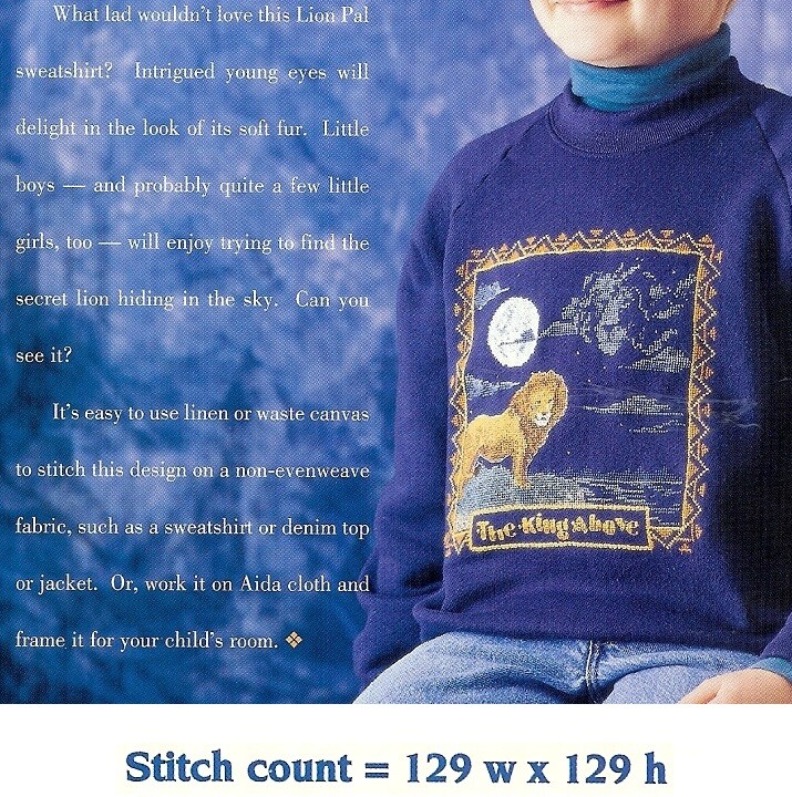 LION PAL  -   CROSS STITCH   PATTERN   PY - AUQ