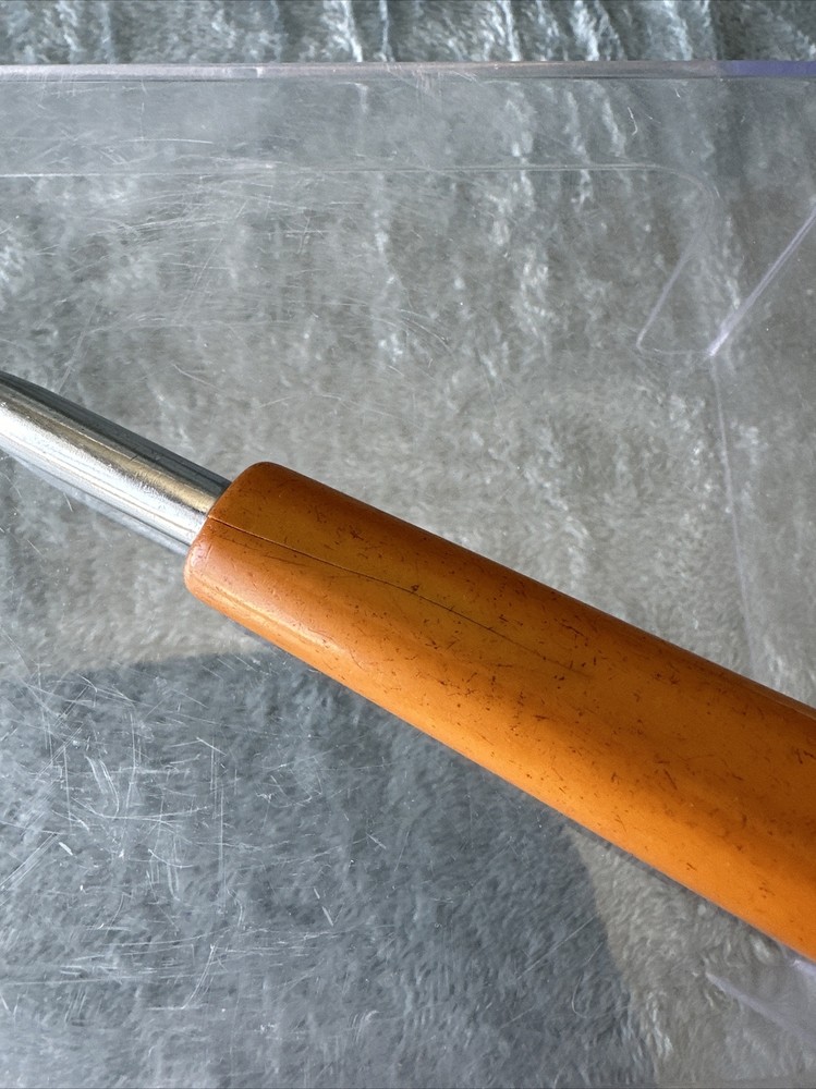 Butterscotch Bakelite Stainless Serving/Carving Fork Vintage