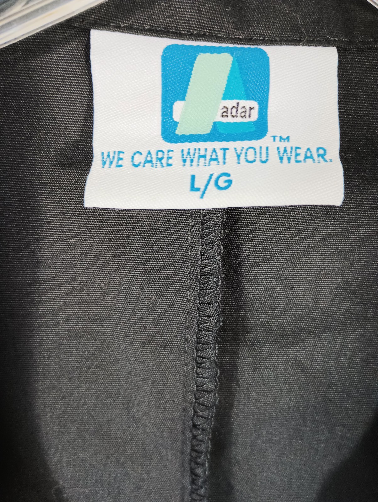 Adar NEW Unisex Large Black Doctor Nurse Multiple Pockets Consultation Coat