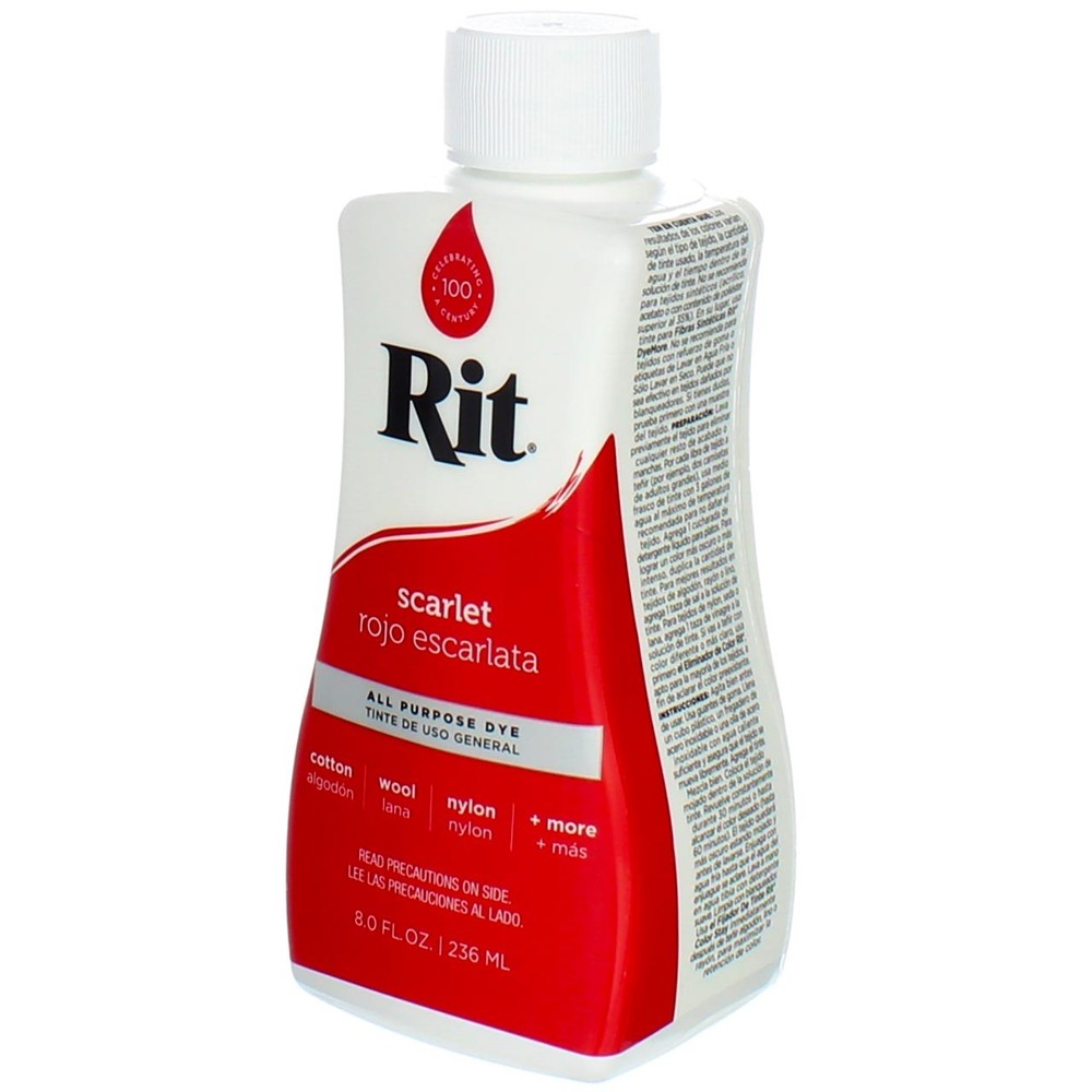 3 Pack Rit All-Purpose Liquid Dye, Scarlet, 8 fl oz