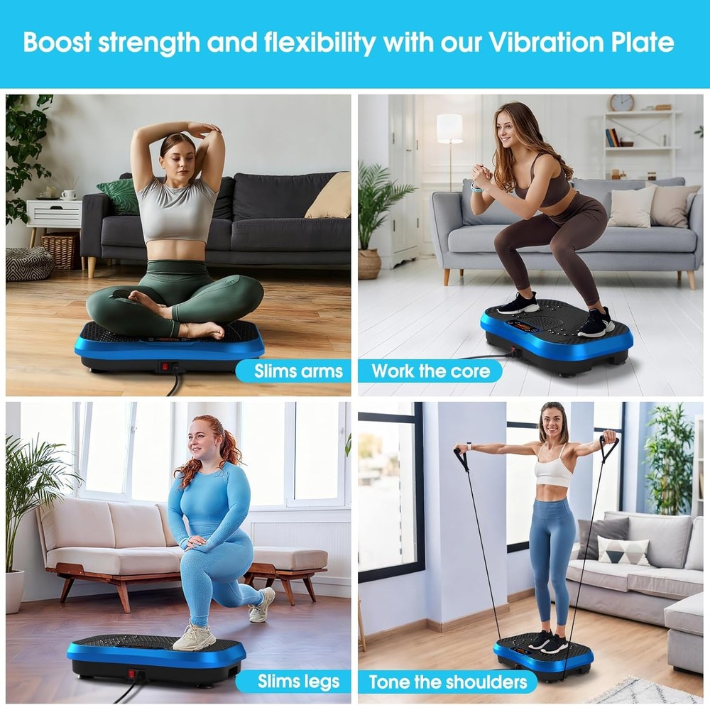 Vibration Plate Exercise Machine Lymphatic Drainage,Power Vibrate Stand Shake