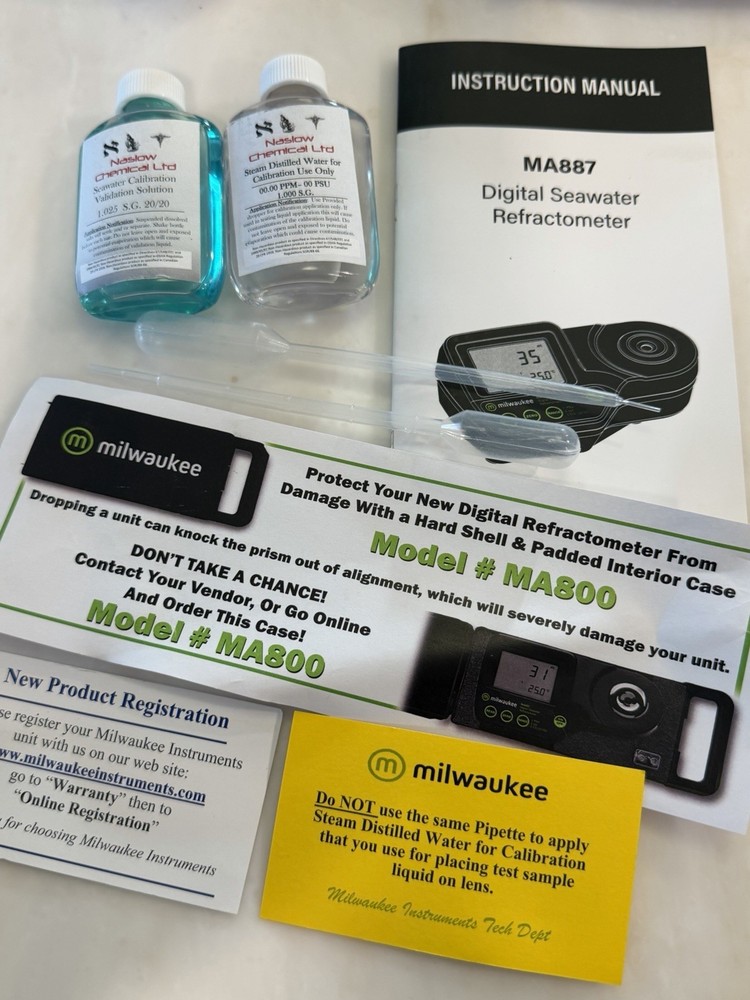 Milwaukee MA887 Digital Salinity Tester Refractometer