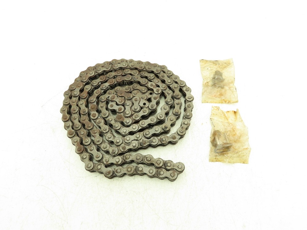 #60-1 360 Roller Chain Standard Duty Riveted Some Surface Rust 2 Connectors