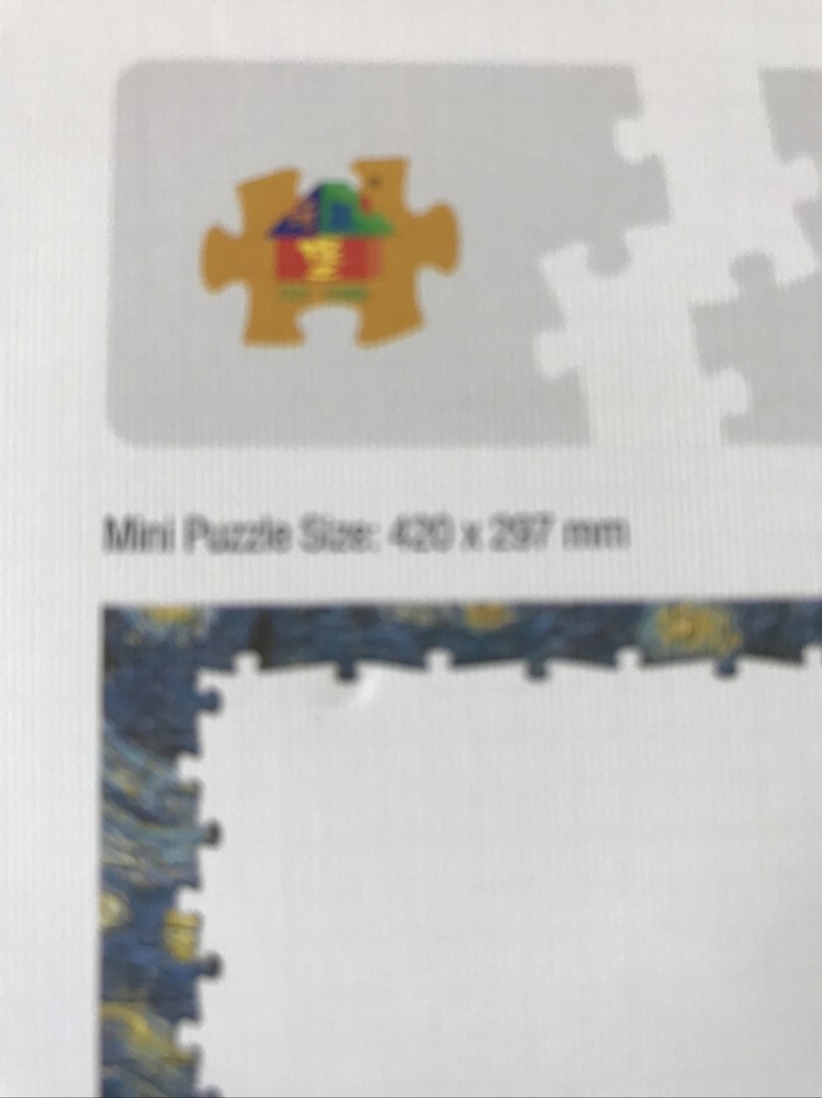 Puzzles. 1000 Pieces. Mini Puzzle. Starry Night