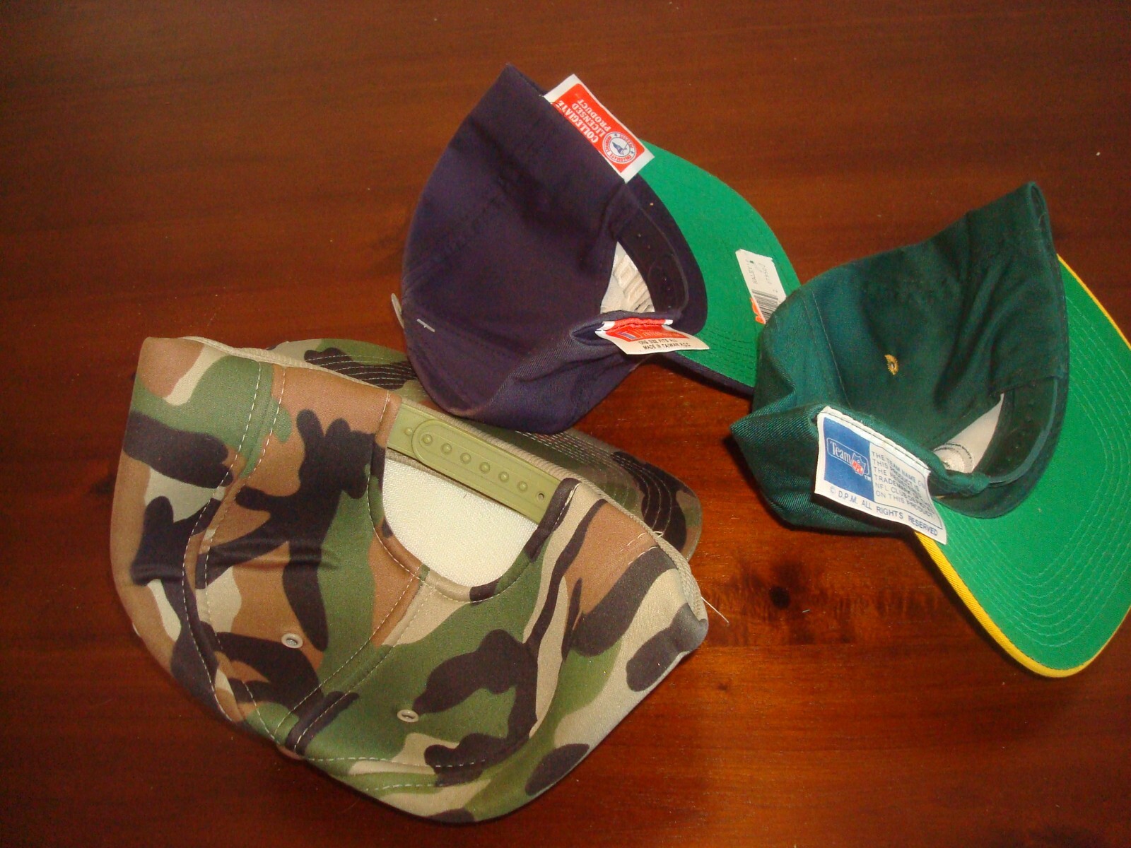 3PCT LOT PACKERS PENN STATE SPLIT BAR LOGO7 90S SNAPBACK HAT CAP VINTAGE EE3