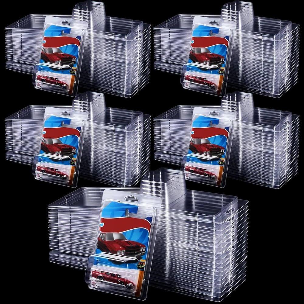 120PC Clear Protector Case Plastic Display For Hot Wheels & Matchbox Basic Cars