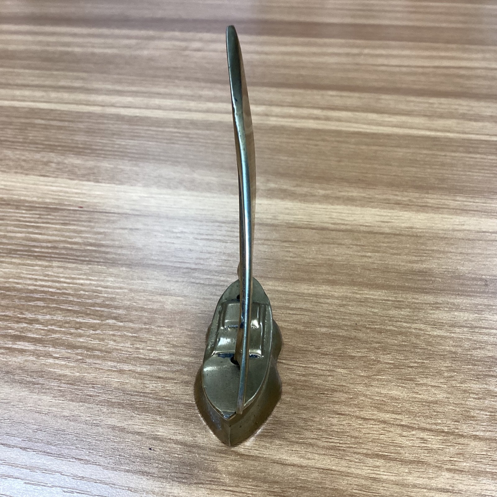 Vintage Decorative Collectible Solid Brass Sail Boat Figurine Sculpture