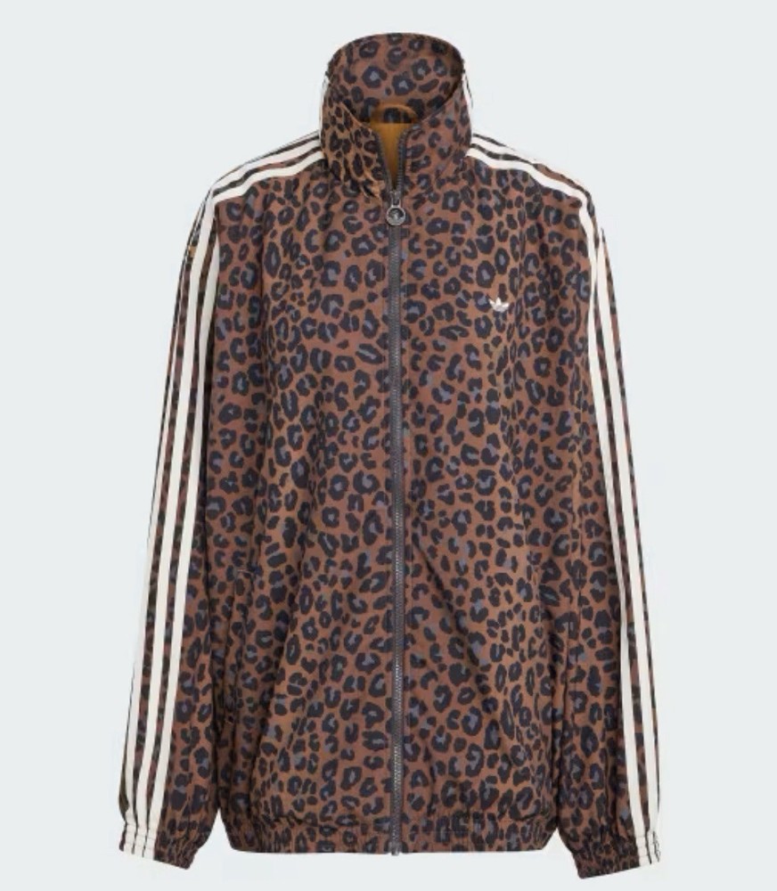 Adidas Leopard Firebird Oversized Track Jacket JW7301