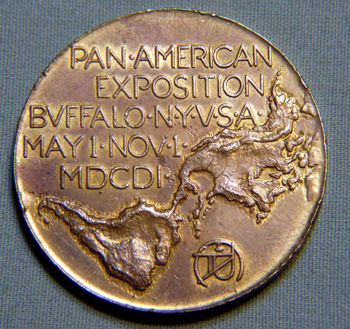 Rare 1901 Pan American Expo World's Fair So Called Dollar Token - Lot 1555