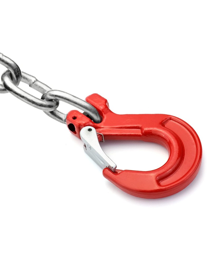 QWORK Clevis Slip Hook with Latch, 2 Pack, 1/2", 6940 lbs Load Limit, 2 Pack