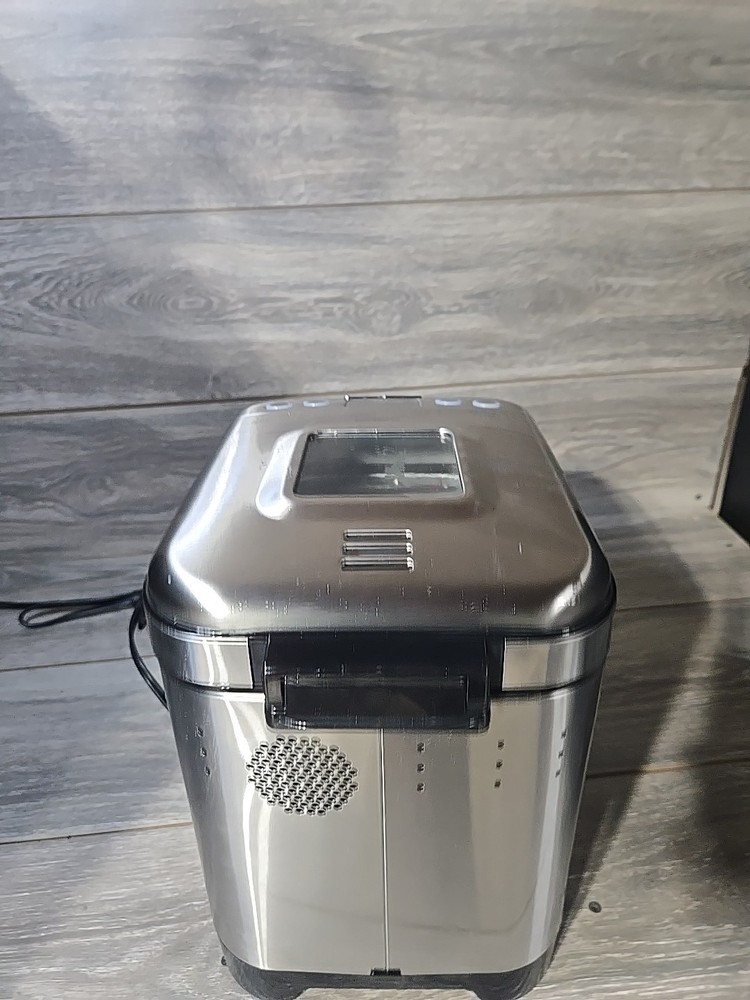 Cuisinart CBK-110 Bread Machine Stainless Steel 1.5lb 12 Programs LCD Timer Read