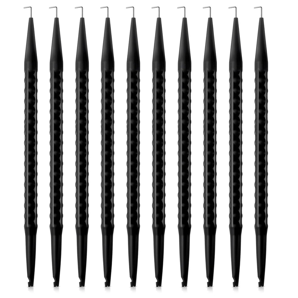 10 Pcs Probe Pick Spudger Tools Bulk Nylon with L-Shaped Wire Hook 7" Length ...