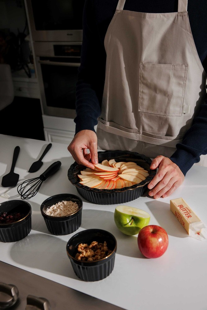 10-Piece Ceramic Bakeware Set Taupe