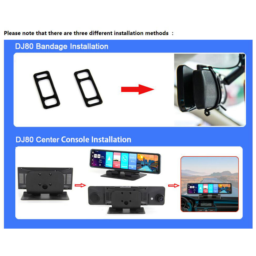 4G Car DVR Android 8.1 dashboard camera car video recorder Center Console mirror