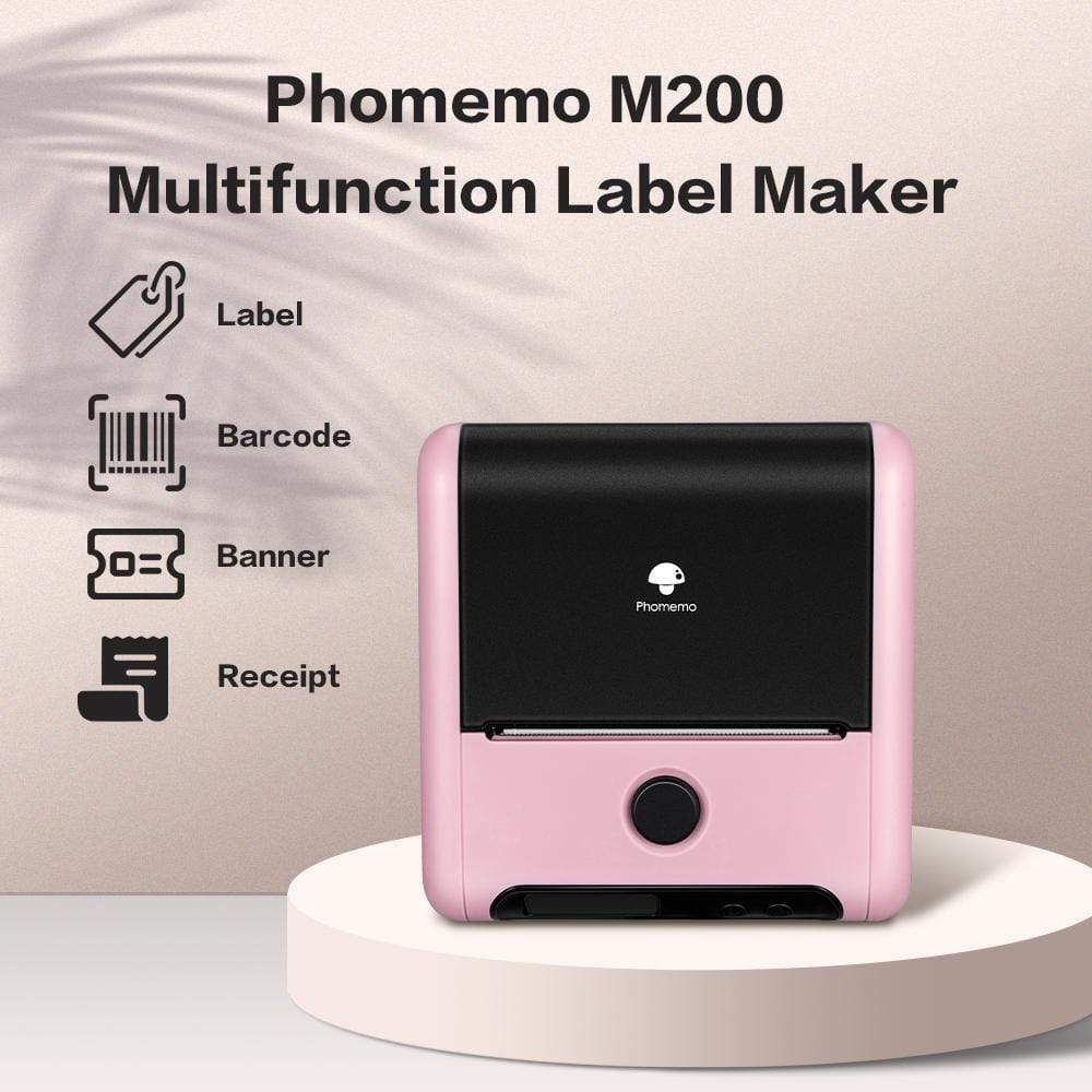 Phomemo M200 Thermal Label Maker Mobile Printer Wireless Mini Bluetooth Printer