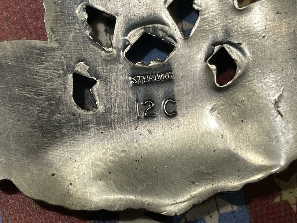 Authentic Vietnam War era STERLING SILVER USAF Command Pilot Wings Coro 31 Grams