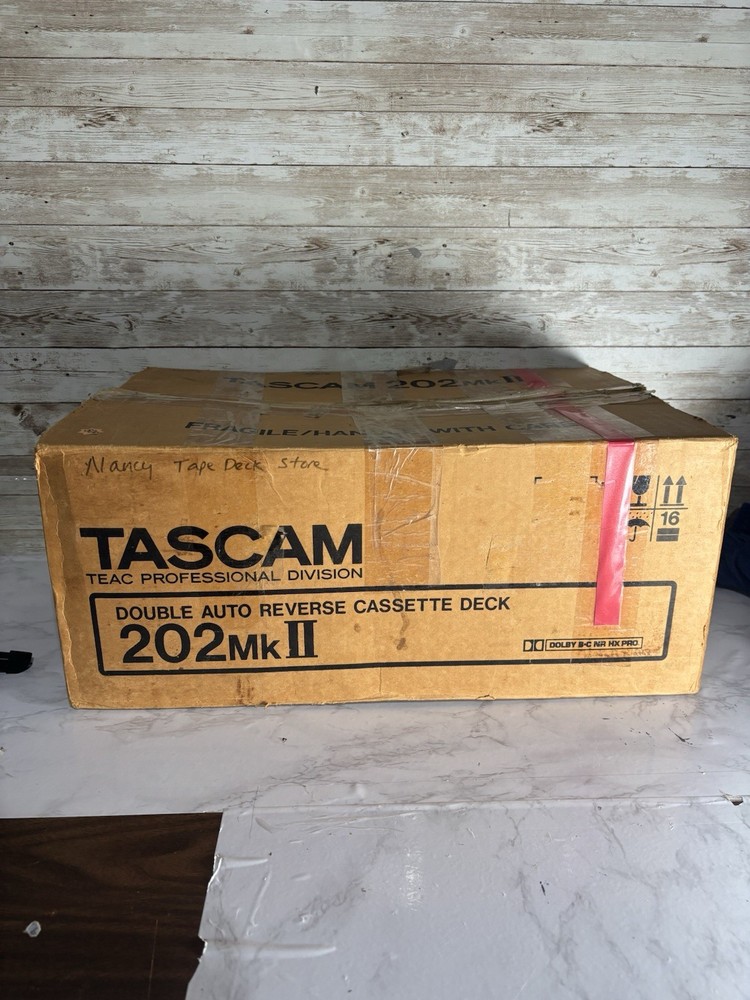 TASCAM 202 MK ii Double Auto Reverse Cassette Deck Tested Missing Knob Read !!