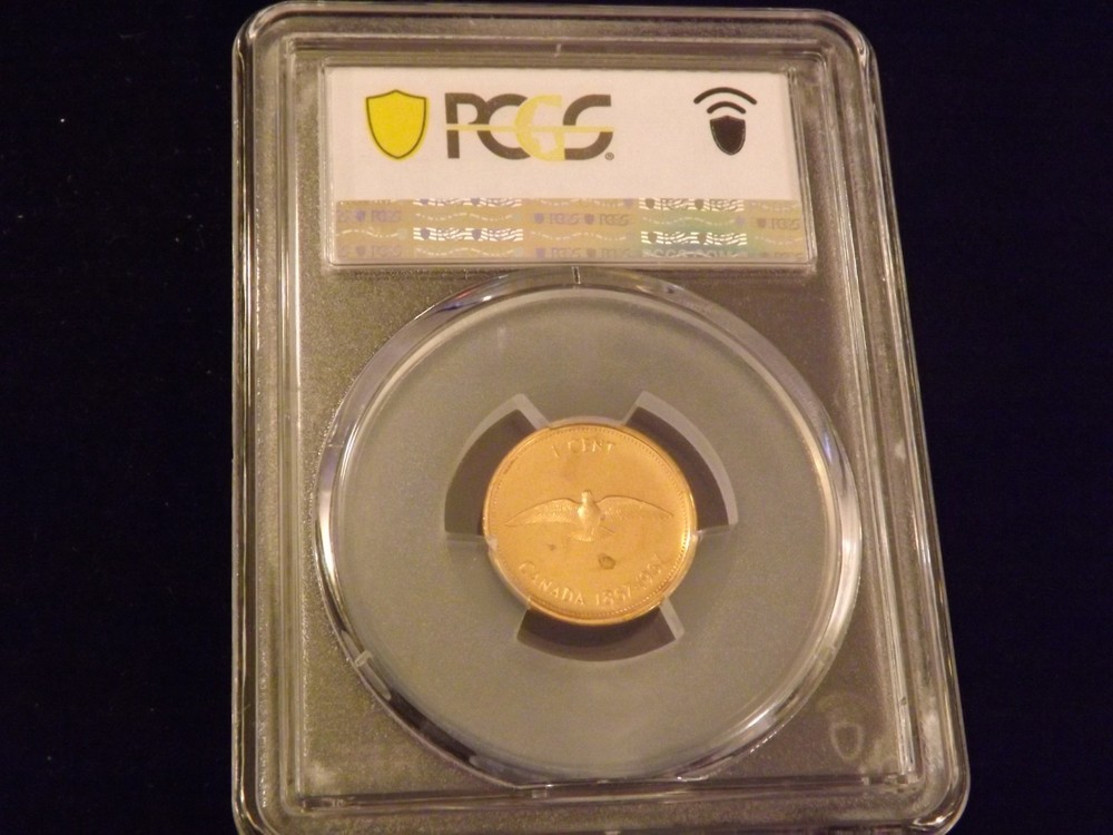 1967 1 C CANADA PCGS PL 66 RD
