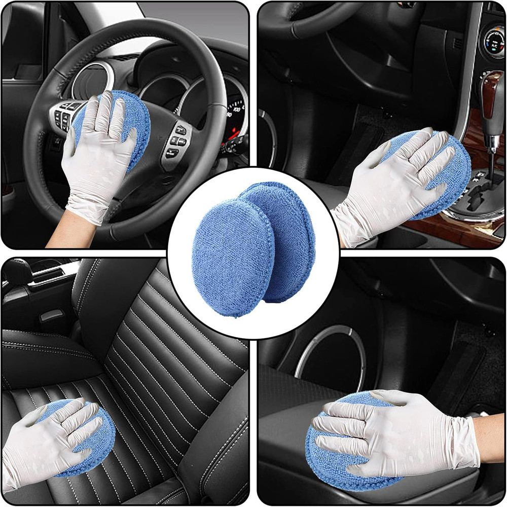 Microfiber Applicator Pads Wax Applicator, 20 Pack Foam Applicator Pads Car W...