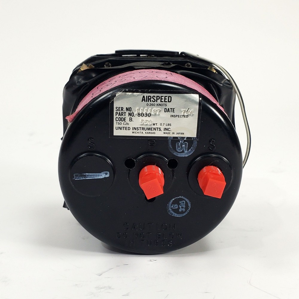 United Instruments Airspeed Indicator - PN: 8030 (Code: B. 553)