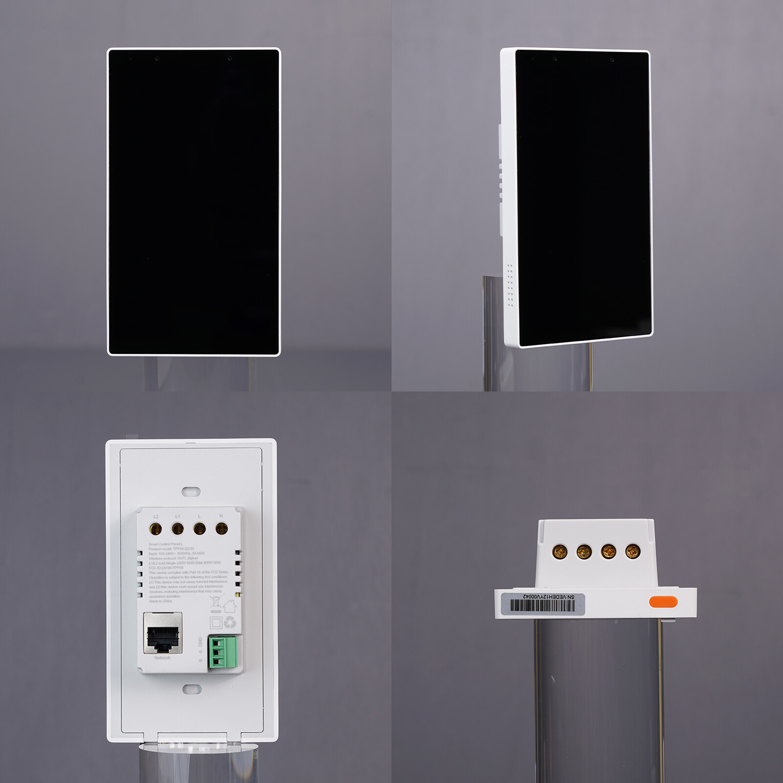 MOES WiFi&Zigbee Smart Switch Touchscreen Panel Alexa Built-in Voice&APP Control