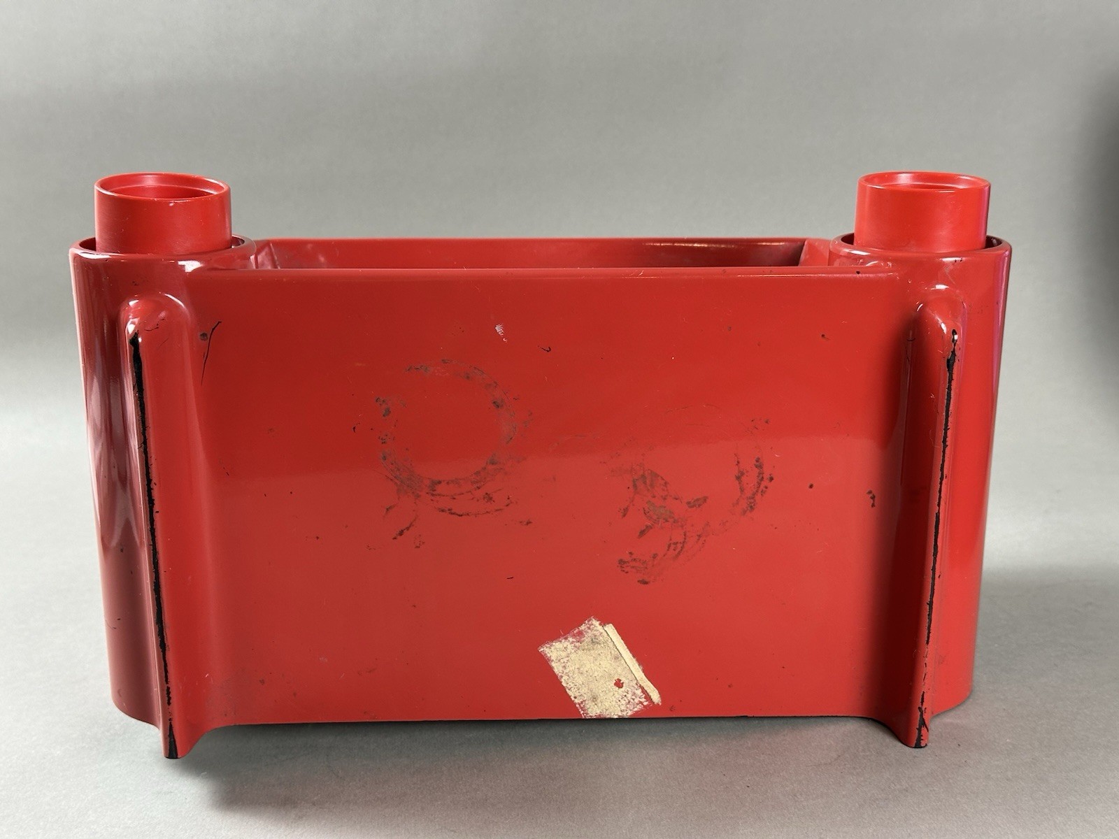 Vintage MCM 1950s Motorola 53H Tube Radio Red Atomic Age Powers On