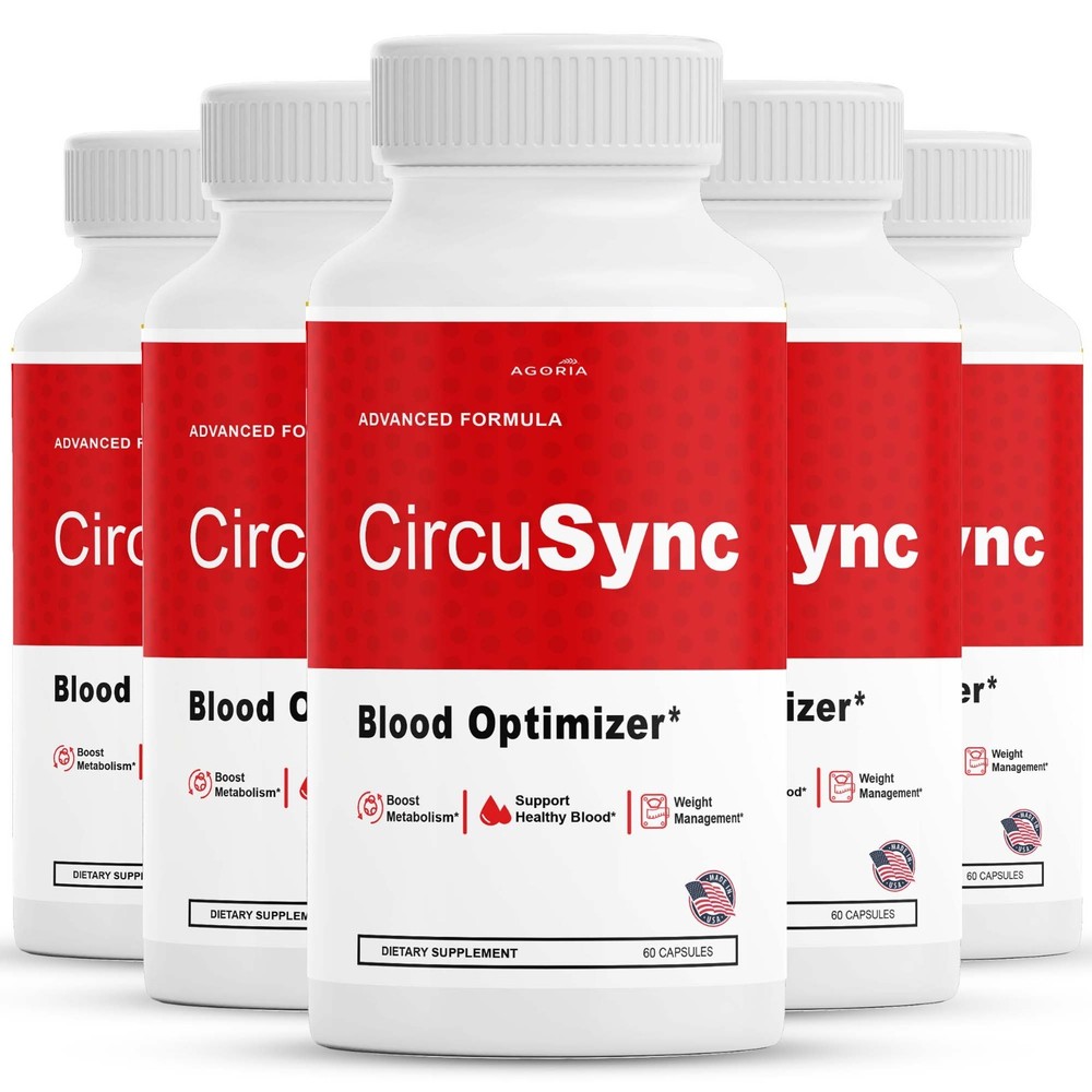 (5 Pack) CircuSync Advanced Blood Support Formula Supplement Circu Sync Capsules