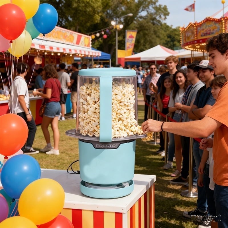 8-Cup Capacity Blue Air Popcorn Maker