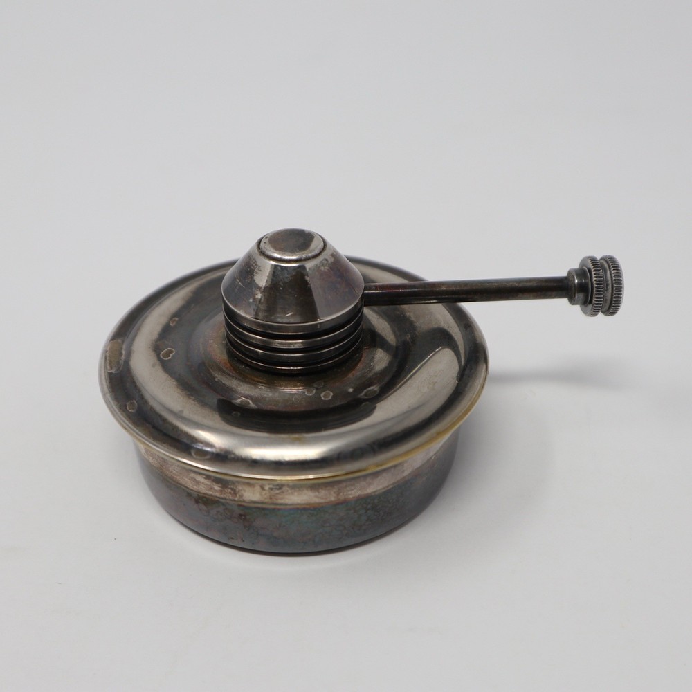 Vintage Silver Plated Chafing Dish Alcohol Burner With Adjustable Wick