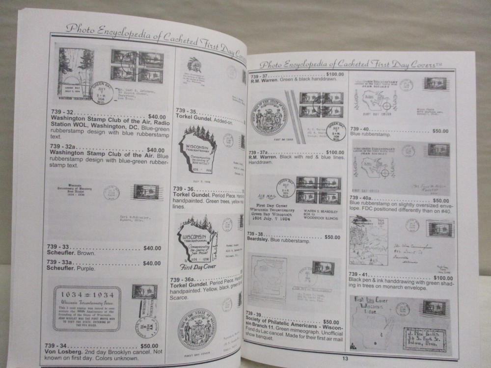 Mellone's Planty Photo Encyclopedia of Cacheted First Day Covers Vol 7 1934-1935