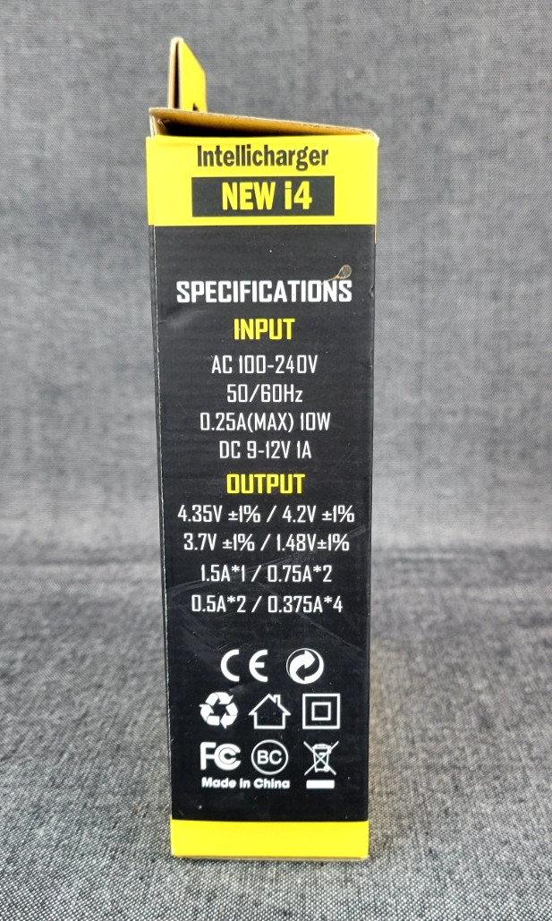 NiteCore i4 Intellicharger 2016 Battery Charger for RCR123A 14500 26650,etc NOB