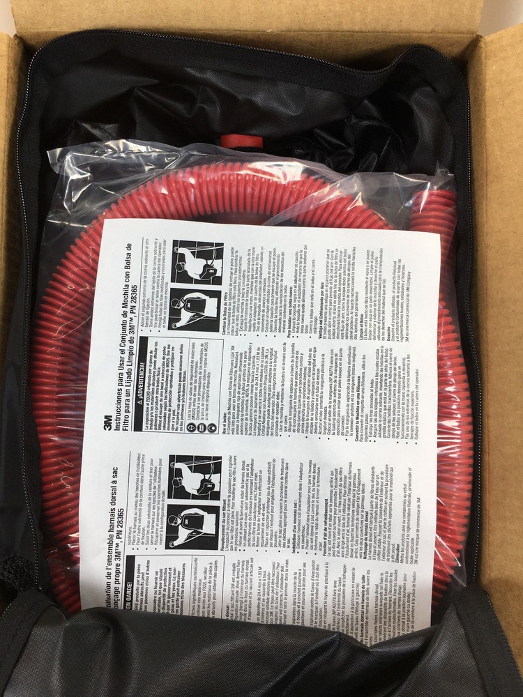 3M 28365 CLEAN SANDING FILTER BAG BACKPACK ASSEMBLY New in Box