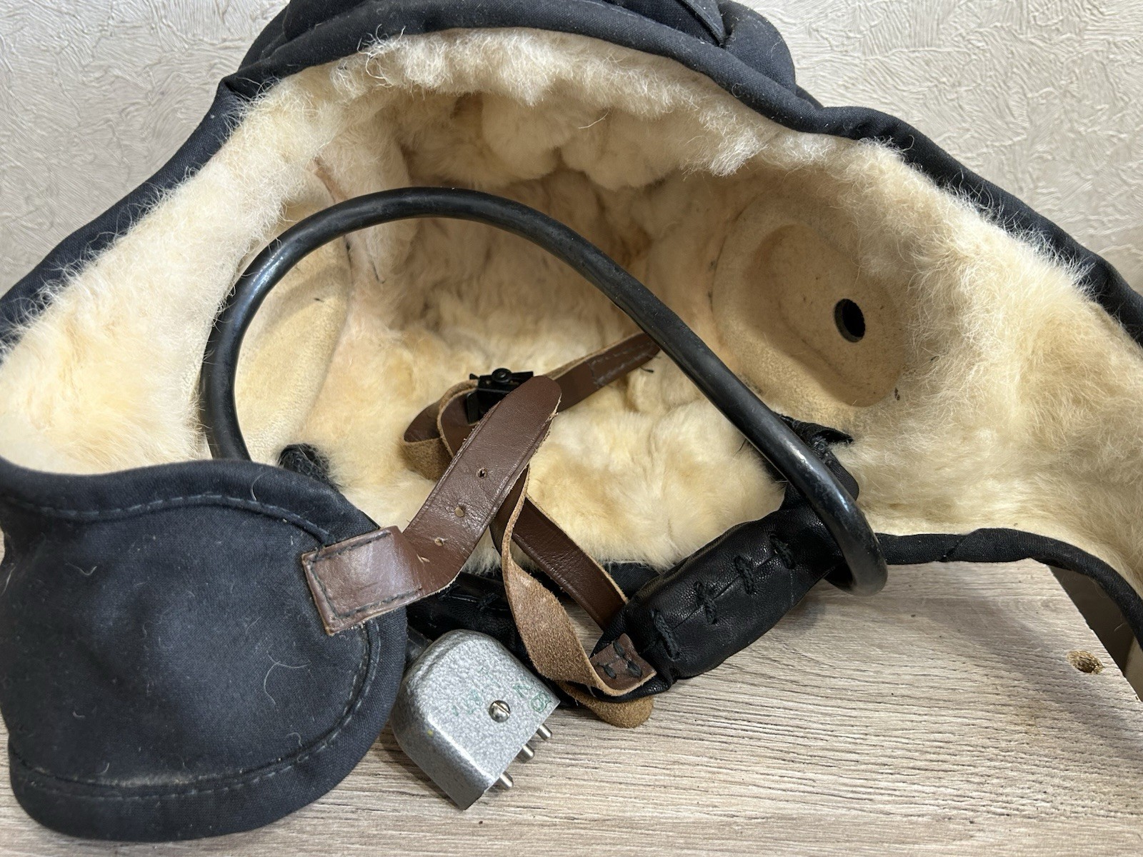 Helmet Tankman Original Vintage Soviet USSR Tankman Peaked cap Tankman.