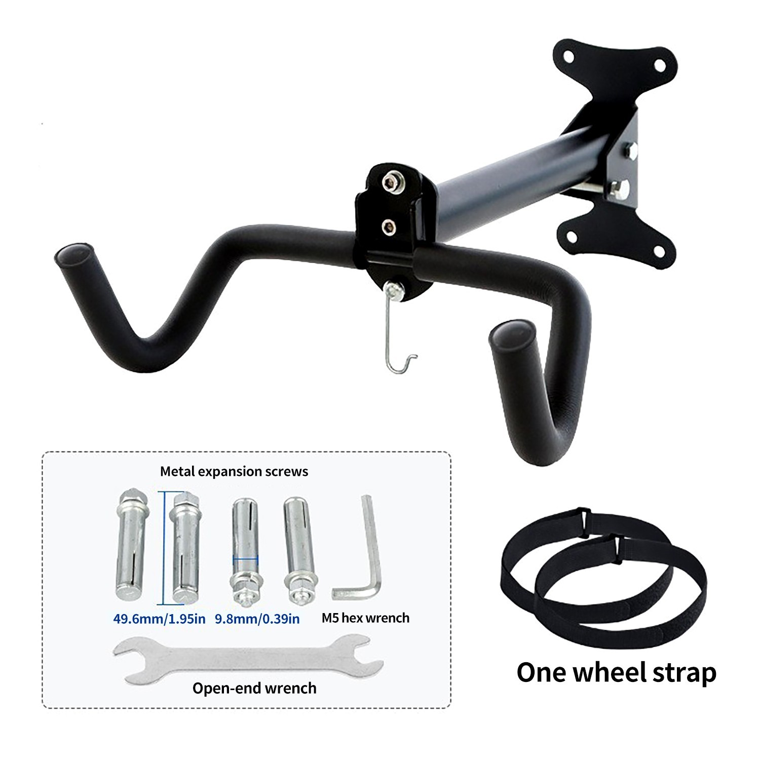 Bike Wall Mount Sturdy Bike Rack Garage Horizontal Bicycle Storage Rack US