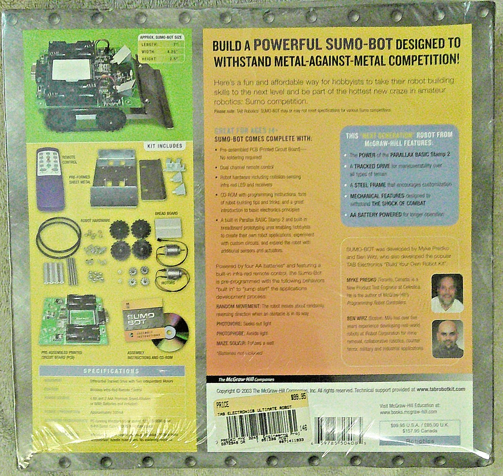 SumoBot by PARALLAX INC - Programmable Remote-Controlled Sumo-Bot