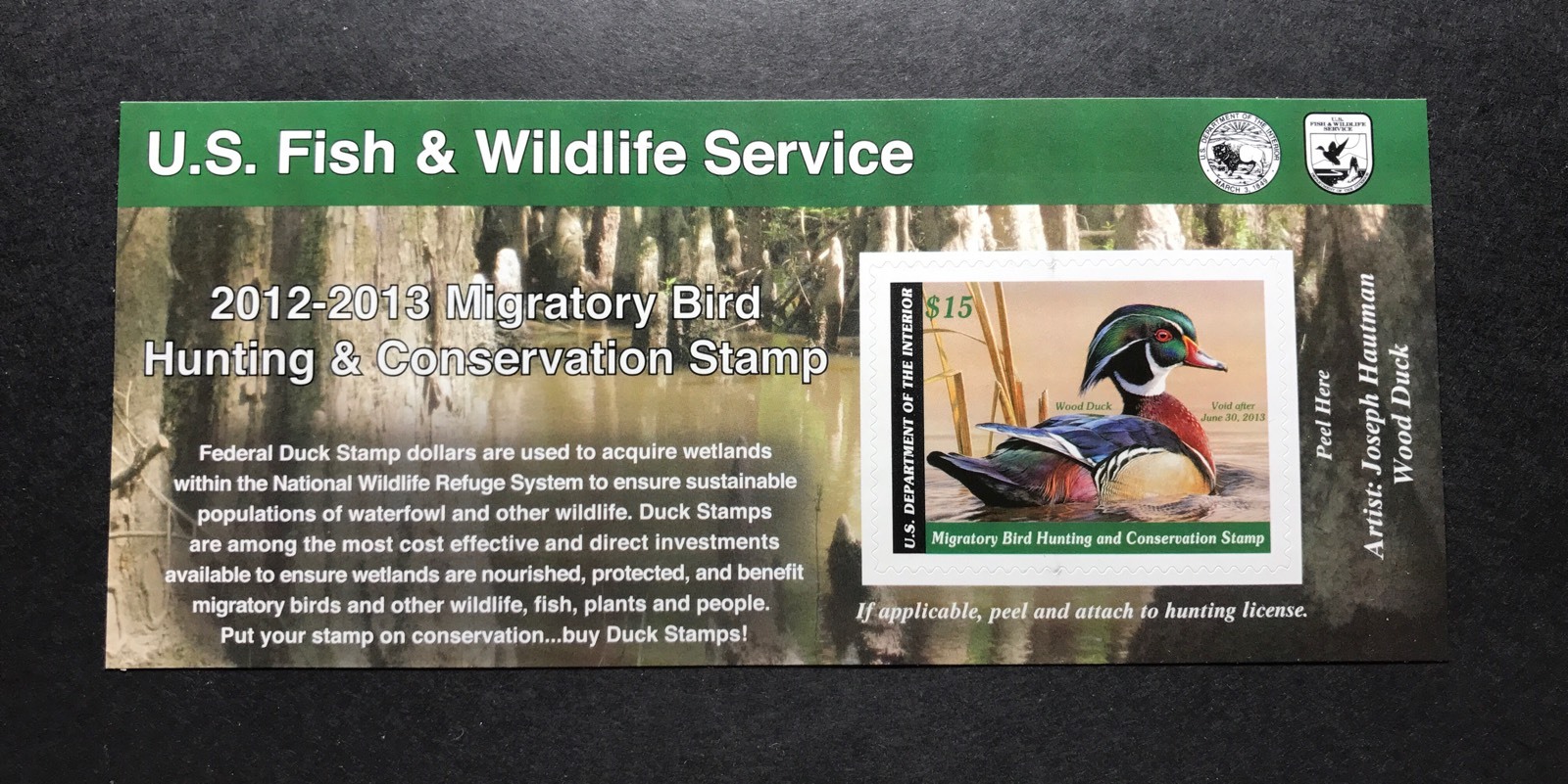 #RW79A 2012 - 2013 - US Federal Duck Stamp - Post Office FRESH