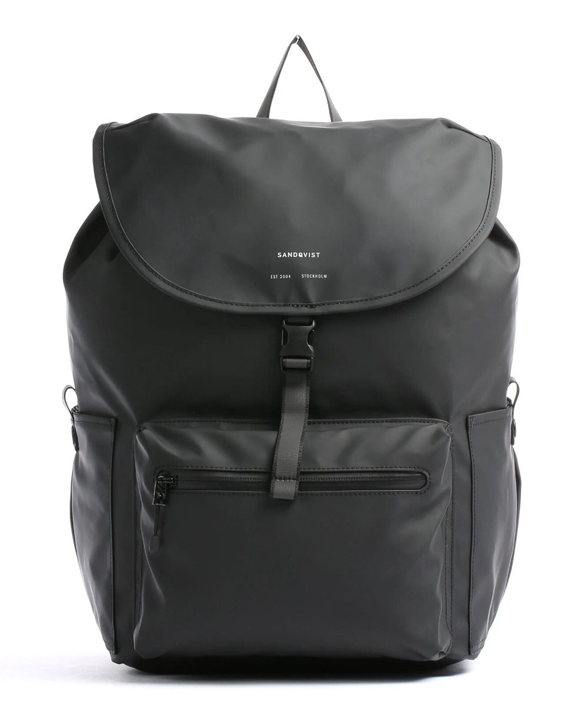 SANDQVIST Stream Abel Backpack 15″ recycled polyester black (100% Genuine)
