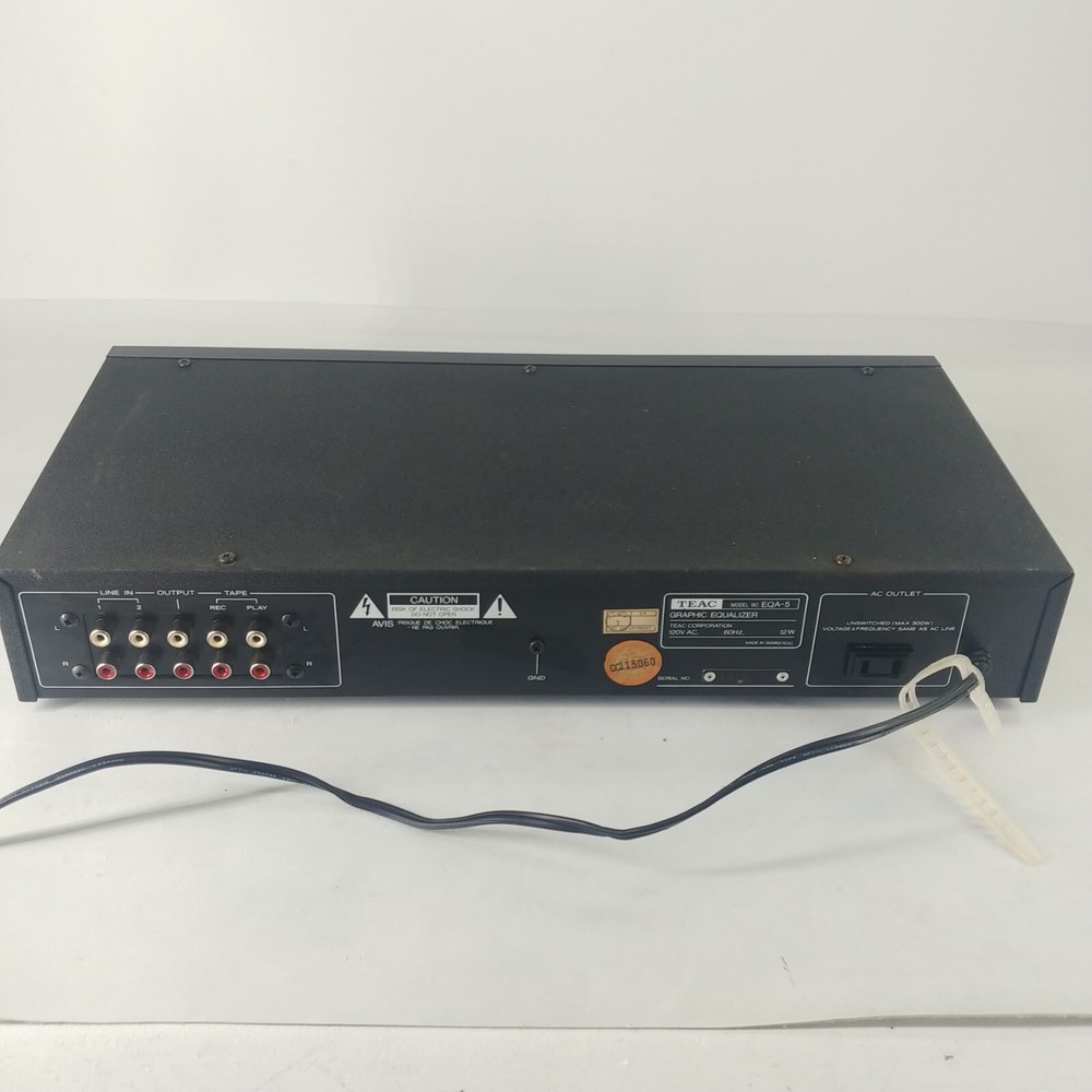 TEAC EQA-5 - 10 Band Stereo Graphic Equalizer HiFi Component- READ DESCRIPTION