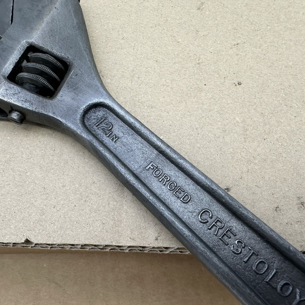 Vintage Crescent Tool Co. 12" Jamestown N.Y. Adjustable Wrench U.S.A