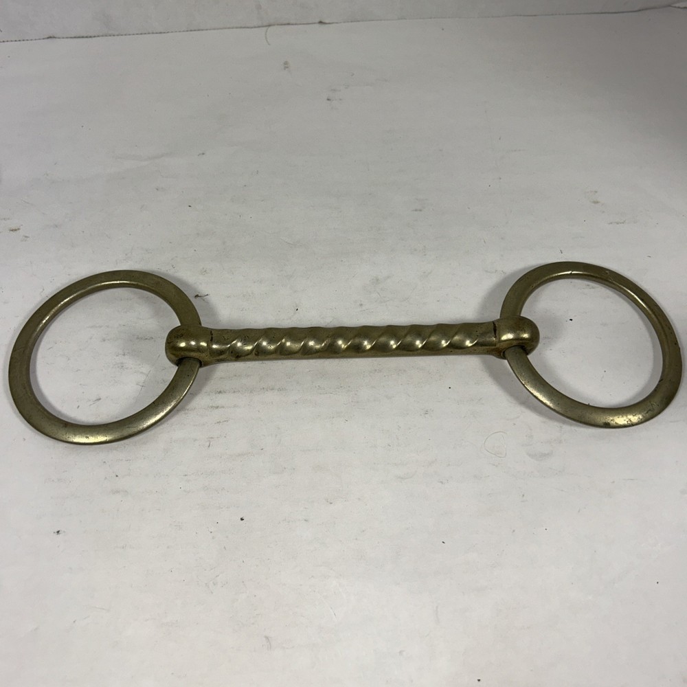 Vintage Solid Nickel Cannot Rust 6”Horse Bit HR8