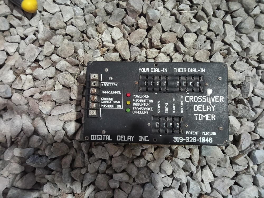 Digital Delay Inc. Delay-On Relay Timer Pushbutton Indicator Transbrake On-Delay